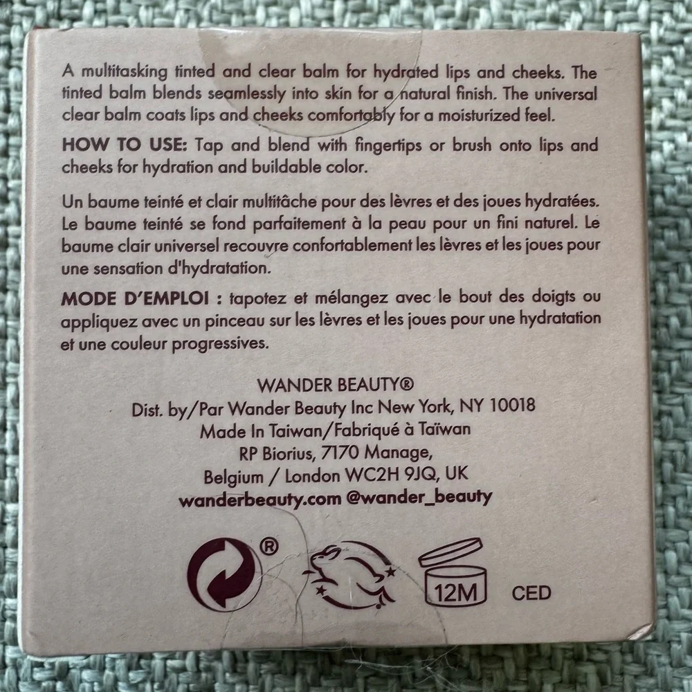 WANDER Double Date Lip and Cheek in Honeymoon / Swipe